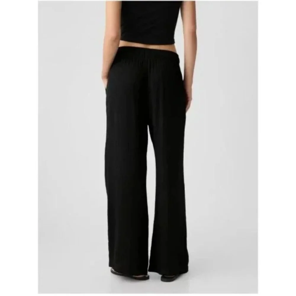 GAP Gauze Wide-Leg Pants - Picture 2 of 10